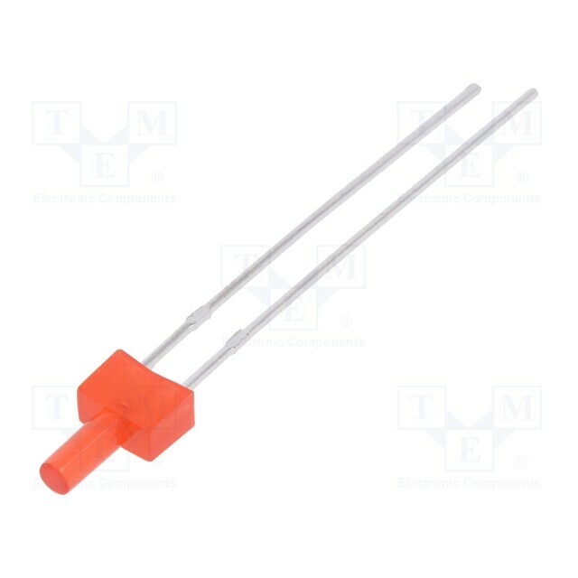 LUCKY LIGHT LED; red; 2mm; 30÷70mcd
