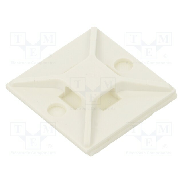 PANDUIT Holder; screw,self-adhesive; ABS; white