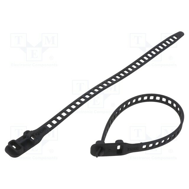 HELLERMANNTYTON Cable tie; black; polyurethane thermoplastic