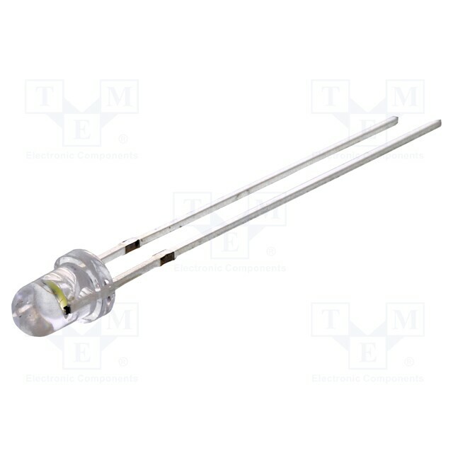 OPTOSUPPLY LED; white cold; 3mm; 3000÷4200mcd