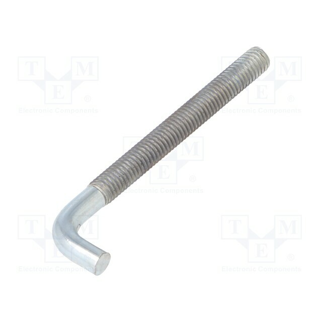 DROMET Hook; M6; straight; steel; zinc