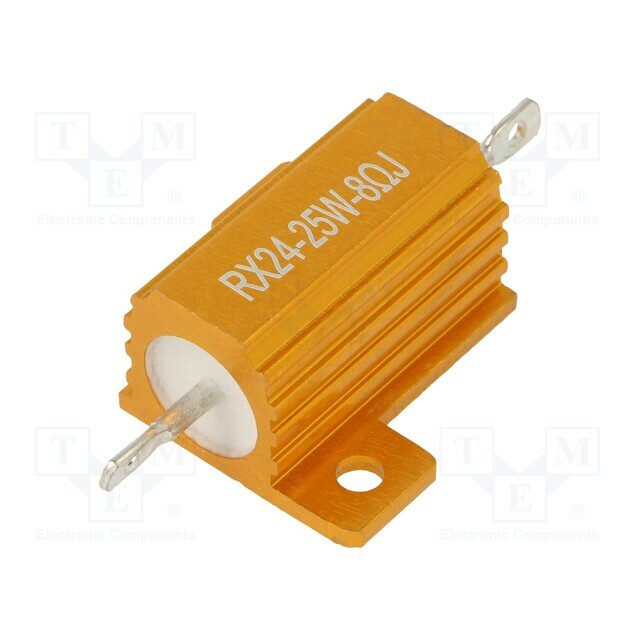 SR PASSIVES Resistor: wire-wound; 8Ω; with