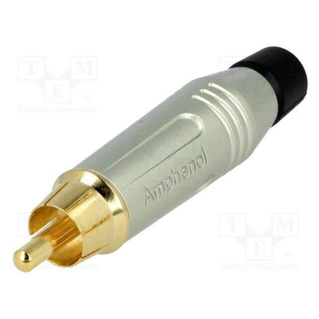 AMPHENOL Connector: RCA; plug; male; straight