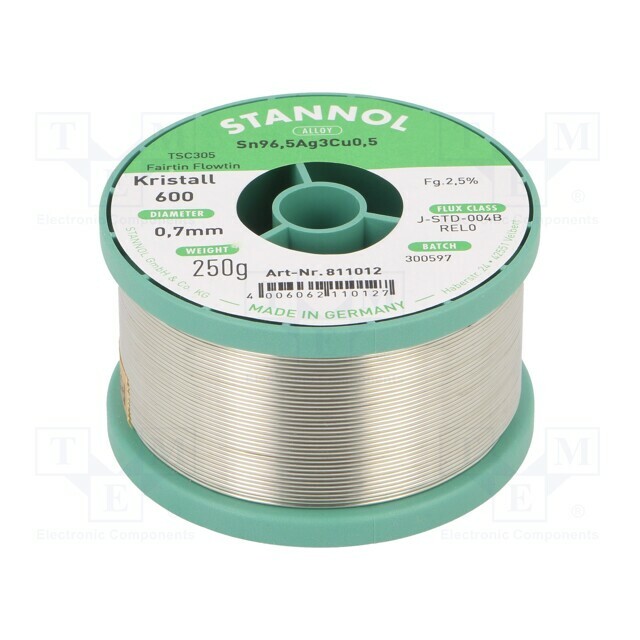 STANNOL Tin; lead free; Sn96,5Ag3Cu0