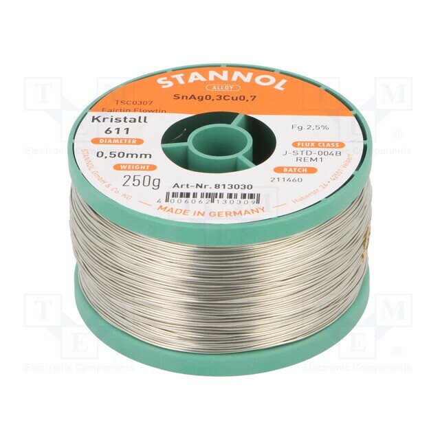 STANNOL Tin; lead free; Sn99Cu0,7Ag0