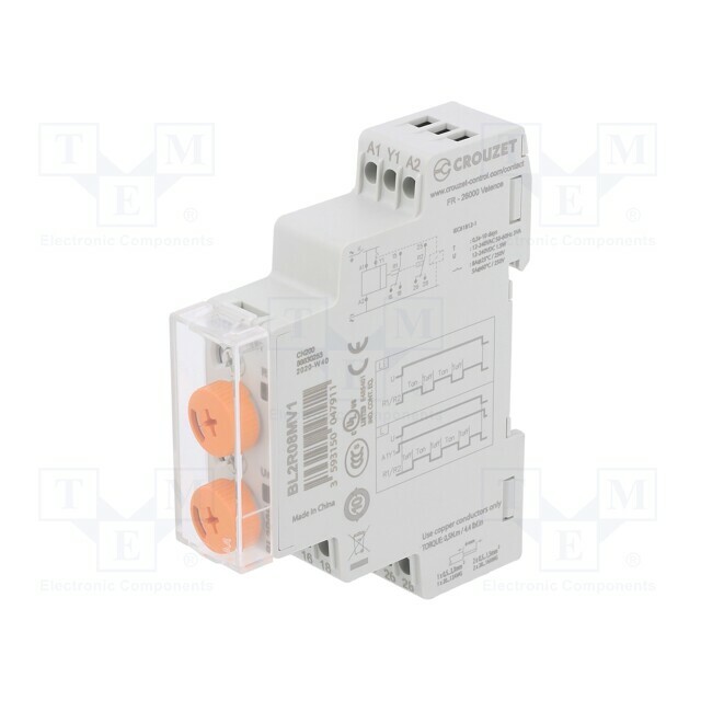 CROUZET Timer; 0,5s÷10days; DPDT; 250VAC/8A