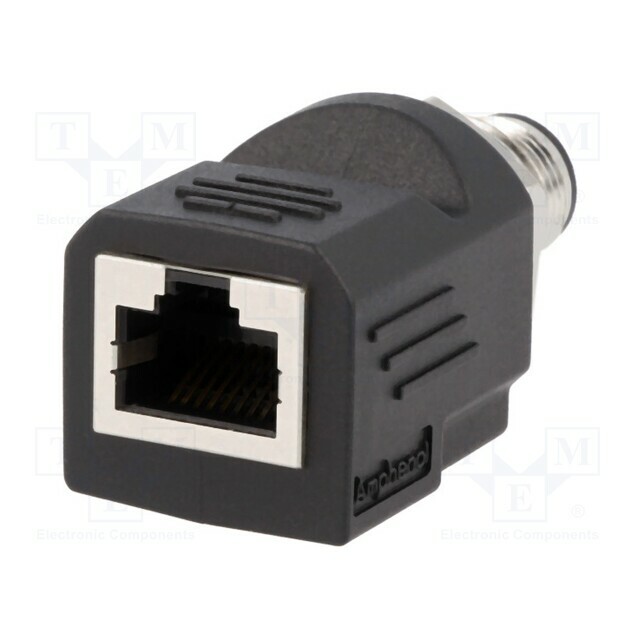 AMPHENOL LTW Adapter; M12 male,RJ45