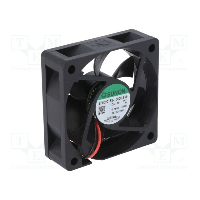 SUNON Fan: DC; 60x60x20mm; axial; 12VDC