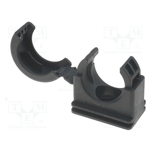 HELLERMANNTYTON Mounting holder; polyamide; HelaGuard; black