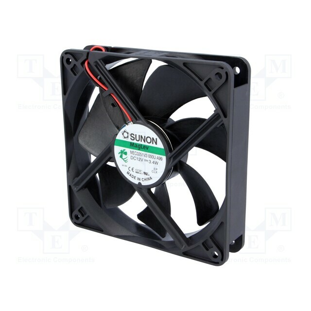 SUNON Fan: DC; 120x120x25mm; axial; 12VDC