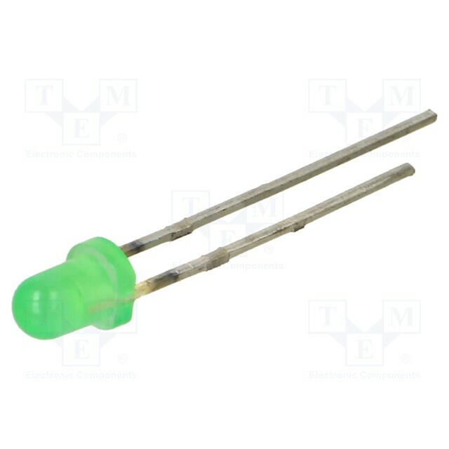 EVERLIGHT LED; yellow green; 3mm; 63÷100mcd