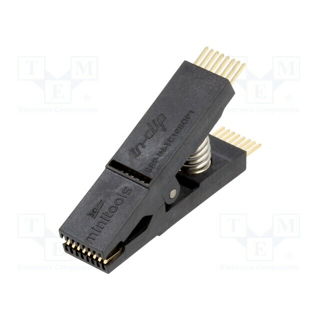 AXIOMET Test clip; black; gold-plated; SO16