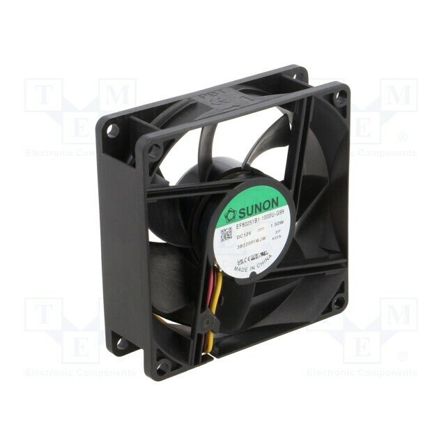 SUNON Fan: DC; 80x80x25mm; axial; 12VDC
