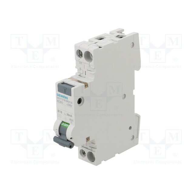 SIEMENS RCBO breaker; Inom: 16A; Ires: