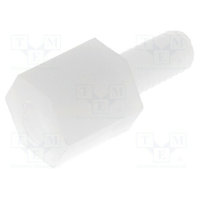 FIX&FASTEN Screwed spacer sleeve; hexagonal; polyamide