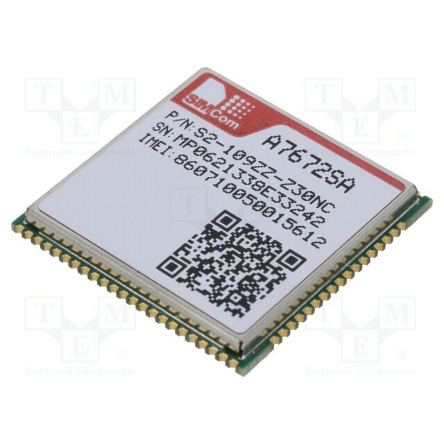 SIMCOM Module: LTE; Down: 10Mbps; Up: