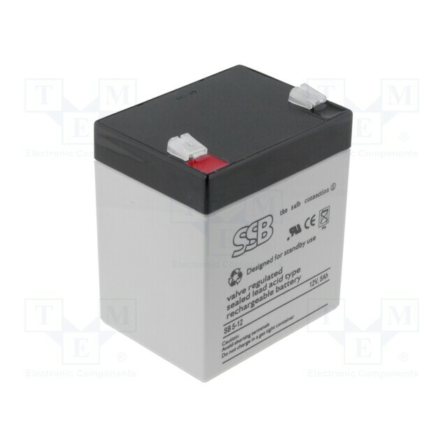SSB Re-battery: acid-lead; 12V; 5Ah; AGM