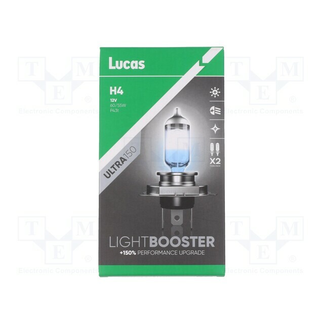 LUCAS Filament lamp: automotive; P43t; 60/55W