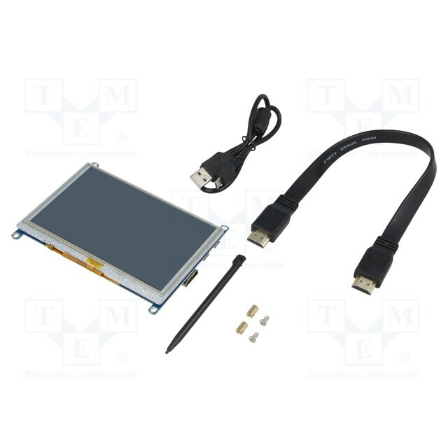 WAVESHARE Display: TFT; 5"; 800x480; Illumin:
