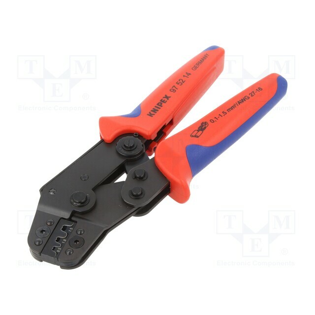 KNIPEX Tool: for crimping; non-insulated terminals