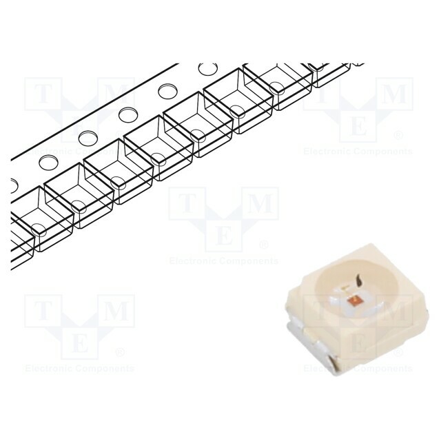 VISHAY LED; yellow; SMD; PLCC2; 1800÷2300(typ)-4500mcd