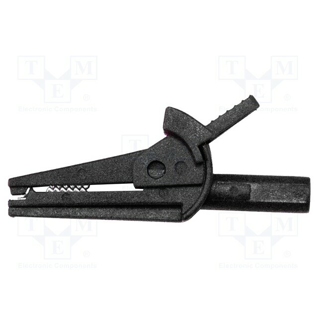 MUELLER ELECTRIC Crocodile clip; 6A; black