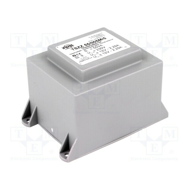 INDEL Transformer: encapsulated; 55VA; 230VAC; 12V