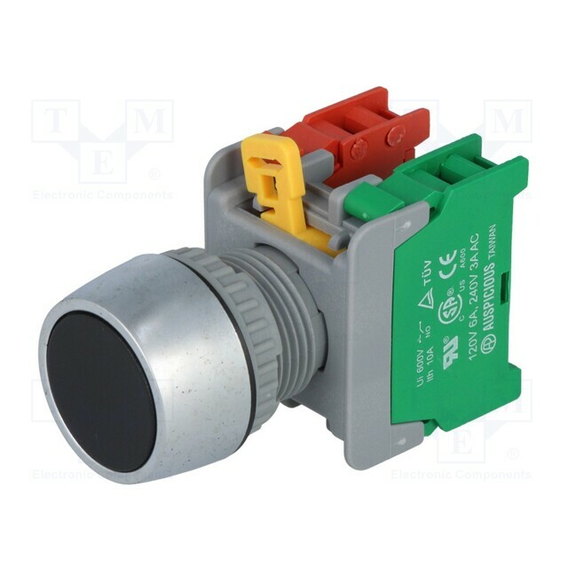 AUSPICIOUS Switch: push-button; 22mm; Stabl.pos: