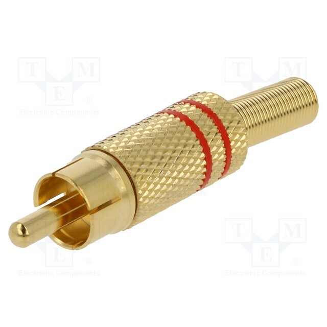 LUMBERG Connector: RCA; plug; male; with