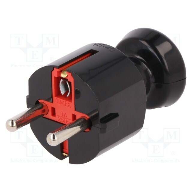 TIMEX-ELEKTRO Connector: AC supply; male; plug
