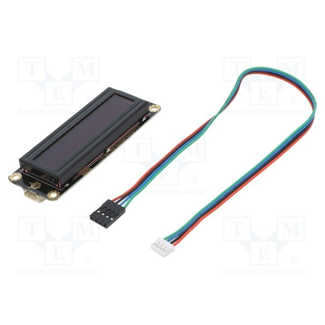 DFROBOT Display: LCD; 16x2; black; 87x32mm