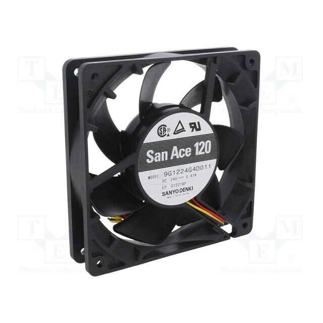 SANYO DENKI Fan: DC; 120x120x25mm; axial