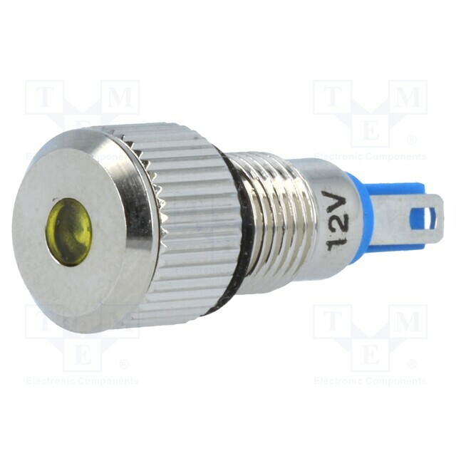 ONPOW Indicator: LED; flat; yellow; 12VDC