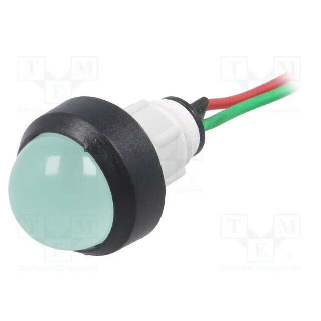 POLAM-ELTA Indicator: LED; prominent; green; 24VDC
