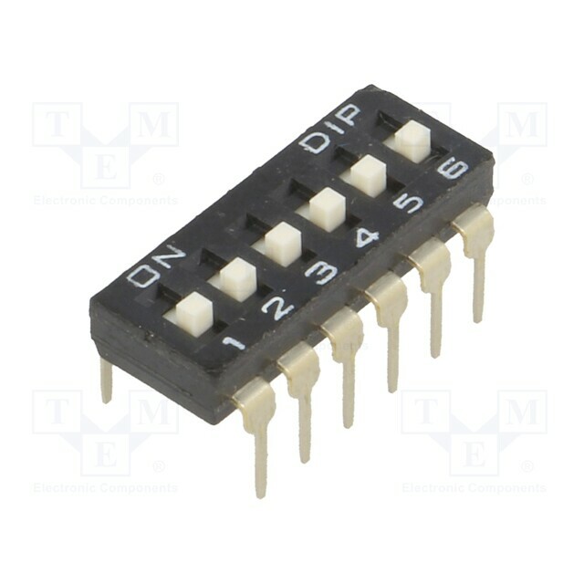 DIPTRONICS Switch: DIP-SWITCH; Poles number: 6