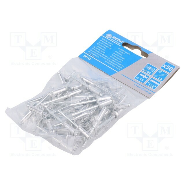 MEGA Rivet; aluminium; Rivet diam: 4