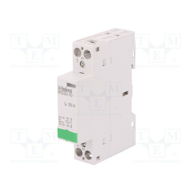 ISKRA Contactor: 1-pole installation; 20A; 24VAC