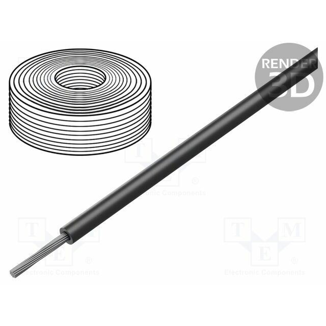 Wire; HELUFLON® FEP-6Y; 1x0.25mm2; stranded