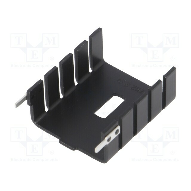 Wakefield Thermal Heatsink: moulded; TO220; black