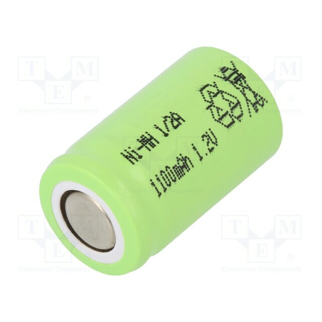 Re-battery: Ni-MH; 1/2A; 1100mAh; 1.2V
