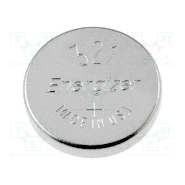 ENERGIZER Battery: silver; coin; 321,R616