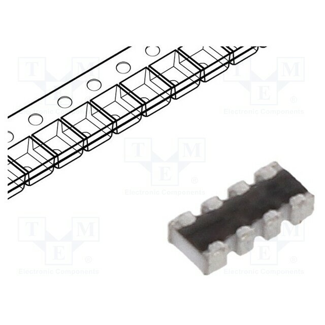 YAGEO Resistor network: Y; 100Ω; ±5%
