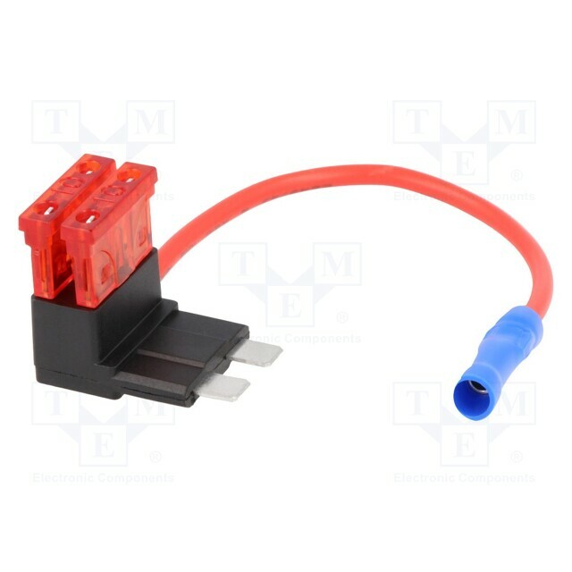 4CARMEDIA Splitter; 1mm2; 10A; red; Fuse:
