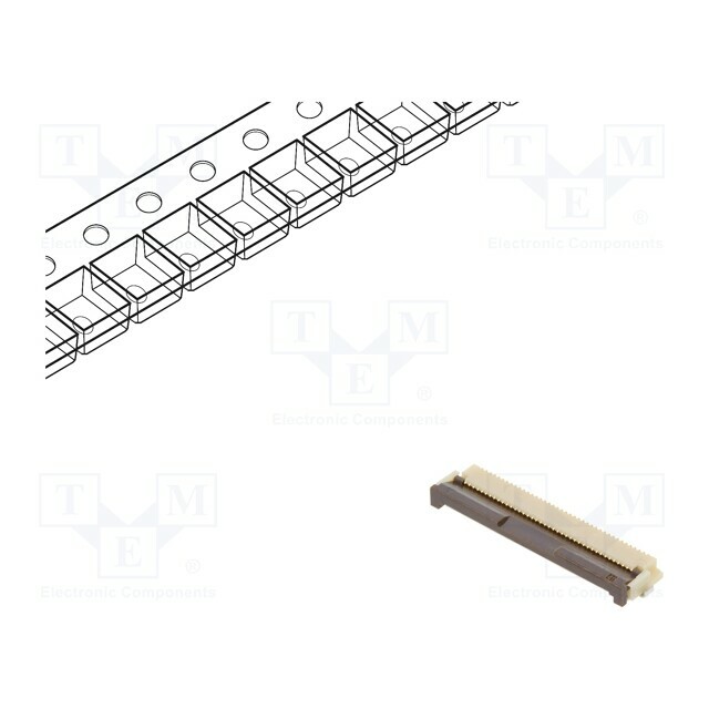 HIROSE Connector: FFC/FPC; gold-plated; SMT; 500mA