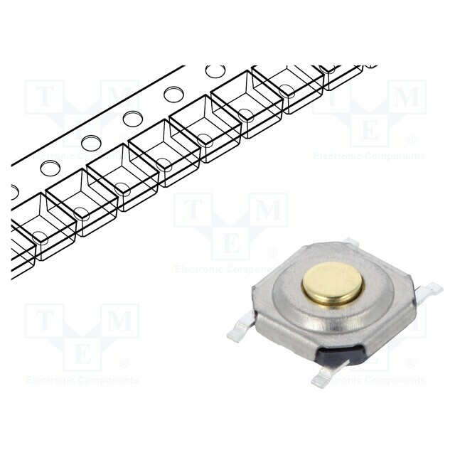 C&K Microswitch TACT; SPST-NO; Pos: 2