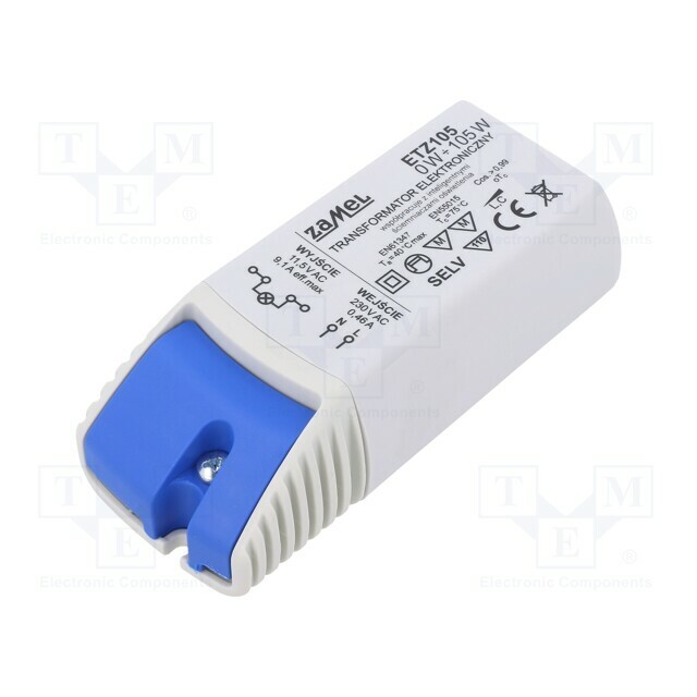 ZAMEL Transformer: electronic; 105VA; 230VAC; 11
