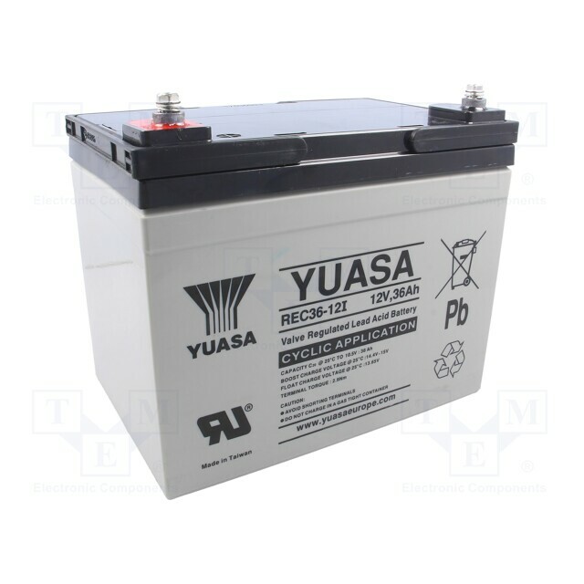 YUASA Re-battery: acid-lead; 12V; 36Ah; AGM