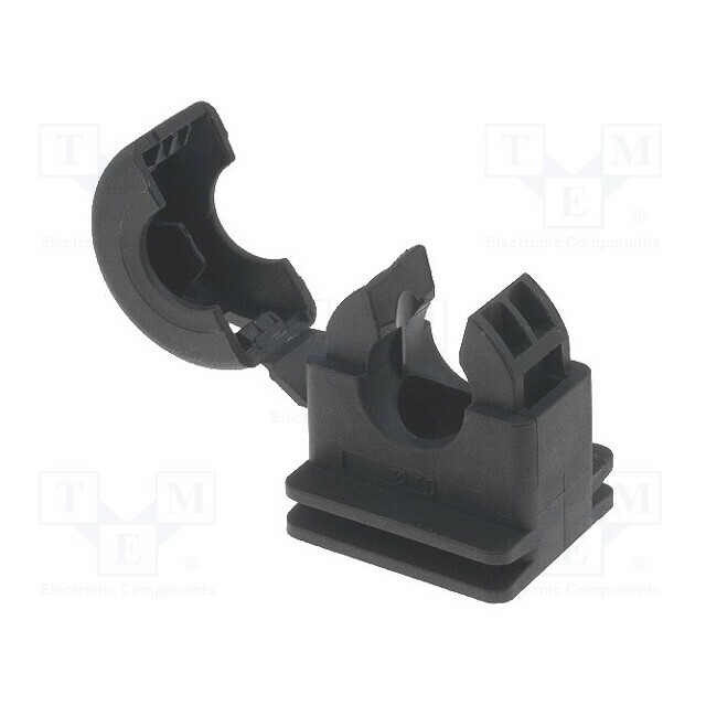 HELLERMANNTYTON Mounting holder; polyamide; HelaGuard; black