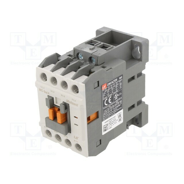 LS ELECTRIC Contactor: 3-pole | MC-9A/4-230VAC