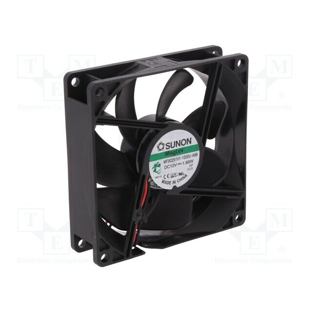 SUNON Fan: DC; 92x92x25mm; axial; 12VDC